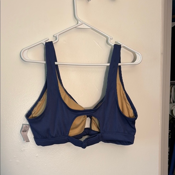Navy Blue Tie Bikini Top - Picture 3 of 3